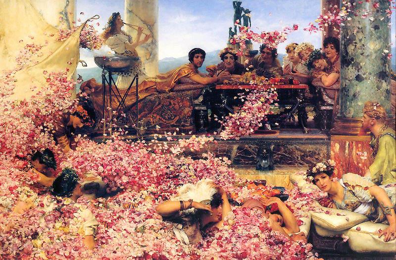 Sir Lawrence Alma-Tadema,OM.RA,RWS The Roses of Heliogabalus oil painting image